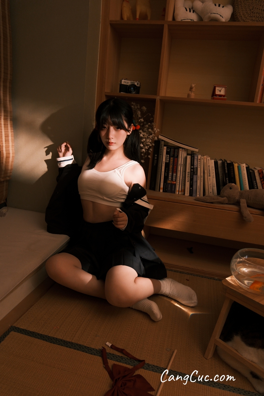 Coser@星野柒兔 - 放课后的吔鱼少女